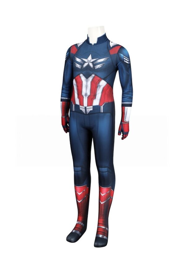 0ae26afc61ccb62ccbbd35fdb658efde61e6d55ee59613f07aad0e29163c7e5b.jpg Captain America Sam Wilson Cosplay Bodysuit Captain America: Brave New World Costume For Kids