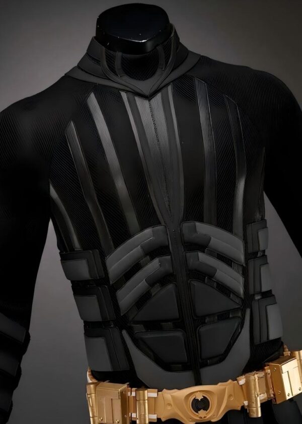 Superhero Bat Style Man Costume Bruce Wayne Suit Cosplay Top Level