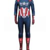 15884c59e663482368a6e65f48074ec2d6b171292ade9b7e5f5ba9e630476087.jpg Captain America Sam Wilson Cosplay Bodysuit Captain America: Brave New World Costume For Kids