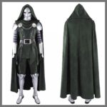 Doctor Doom Costume Avengers Doomsday Cosplay Suit Front and Back View