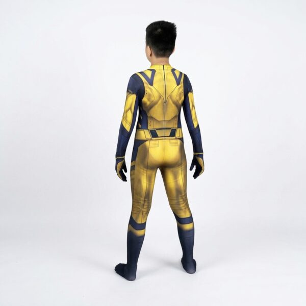 Kids Wolverine Cosplay Costume Deadpool 3 Wolverine Printed Suit