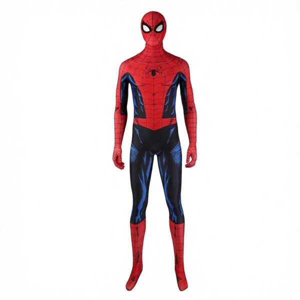 Spiderman Vintage Comic Book Suit Printed Cosplay Costume