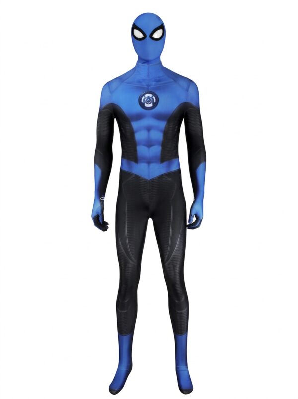 3780da77132fe040bb0196215cdc009aa8445b583a39abe2886fb64ca77cbc54.jpeg Peter Parker New Blue Cosplay Bodysuit Marvel’s Spider-Man 2 Costume Full Set