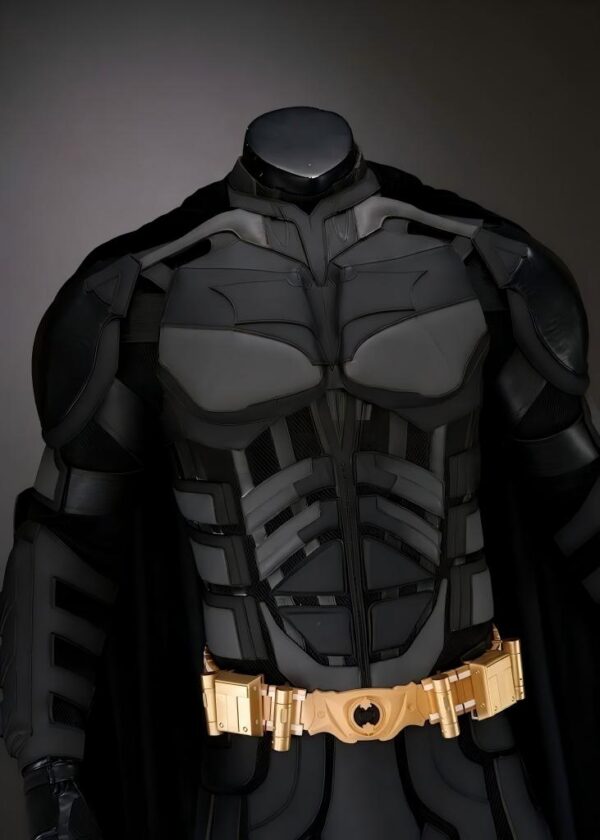 Superhero Bat Style Man Costume Bruce Wayne Suit Cosplay Top Level