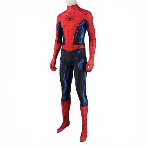 Spiderman Vintage Comic Book Suit Printed Cosplay Costume