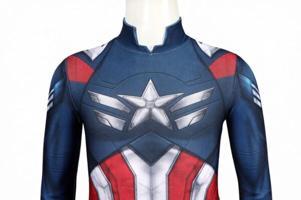 54bba98c3c30af5539f537c2c5921d6fd2184e52ead783990f436e20a2dca48f.jpeg Captain America Sam Wilson Cosplay Bodysuit Captain America: Brave New World Costume For Kids