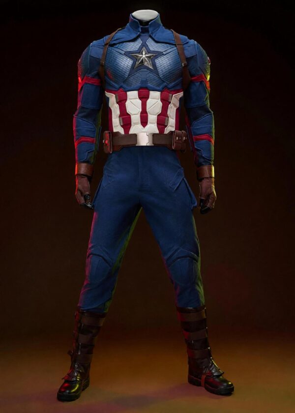59d6ff144a54085e7b9d635ea6e9c6ad3019b05f25486022437d1054cdc49493.jpeg Captain America Costume Avengers Endgame Steve Rogers Suit Cosplay Upgrade Ver