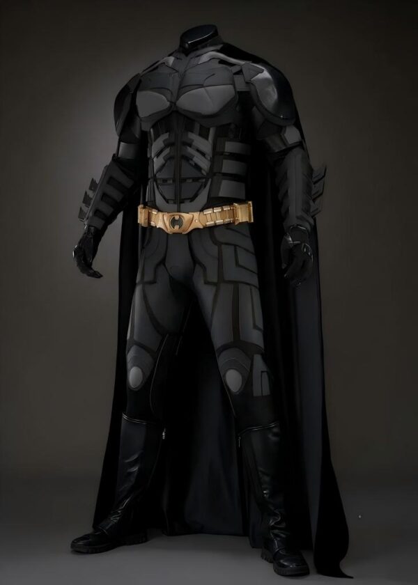 Superhero Bat Style Man Costume Bruce Wayne Suit Cosplay Top Level