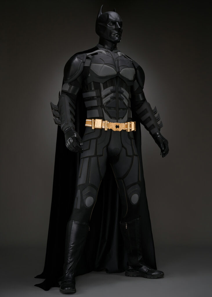 Superhero Bat Style Man Costume Bruce Wayne Suit Cosplay Top Level