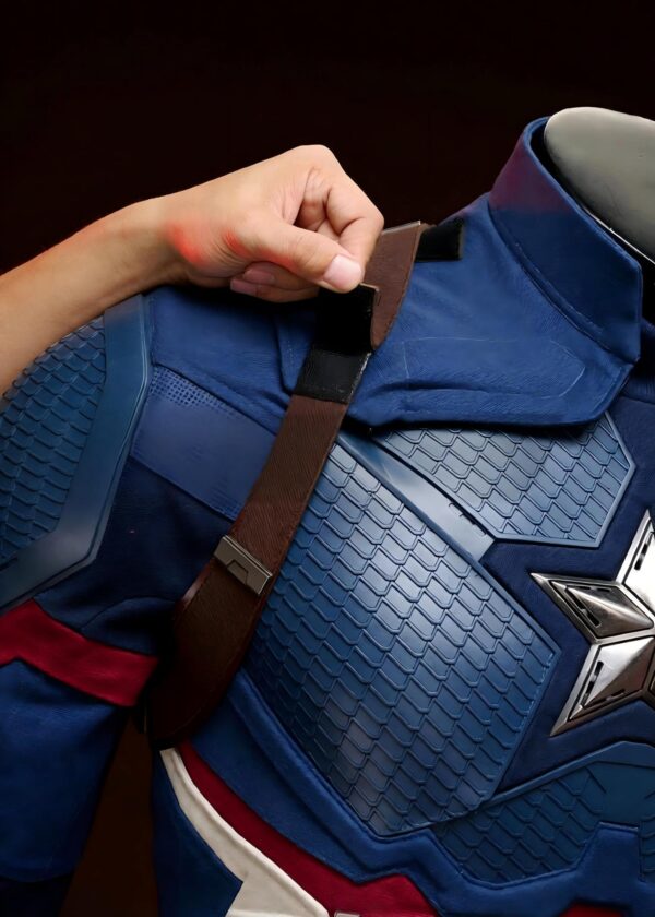 72068a0be21e48ba740a07b8549fccb9a74ece775afe0a1696a6c1b324647855.jpg Captain America Costume Avengers Endgame Steve Rogers Suit Cosplay Upgrade Ver