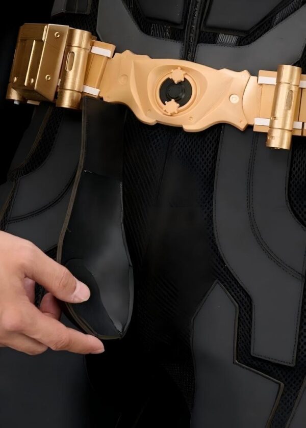 Superhero Bat Style Man Costume Bruce Wayne Suit Cosplay Top Level