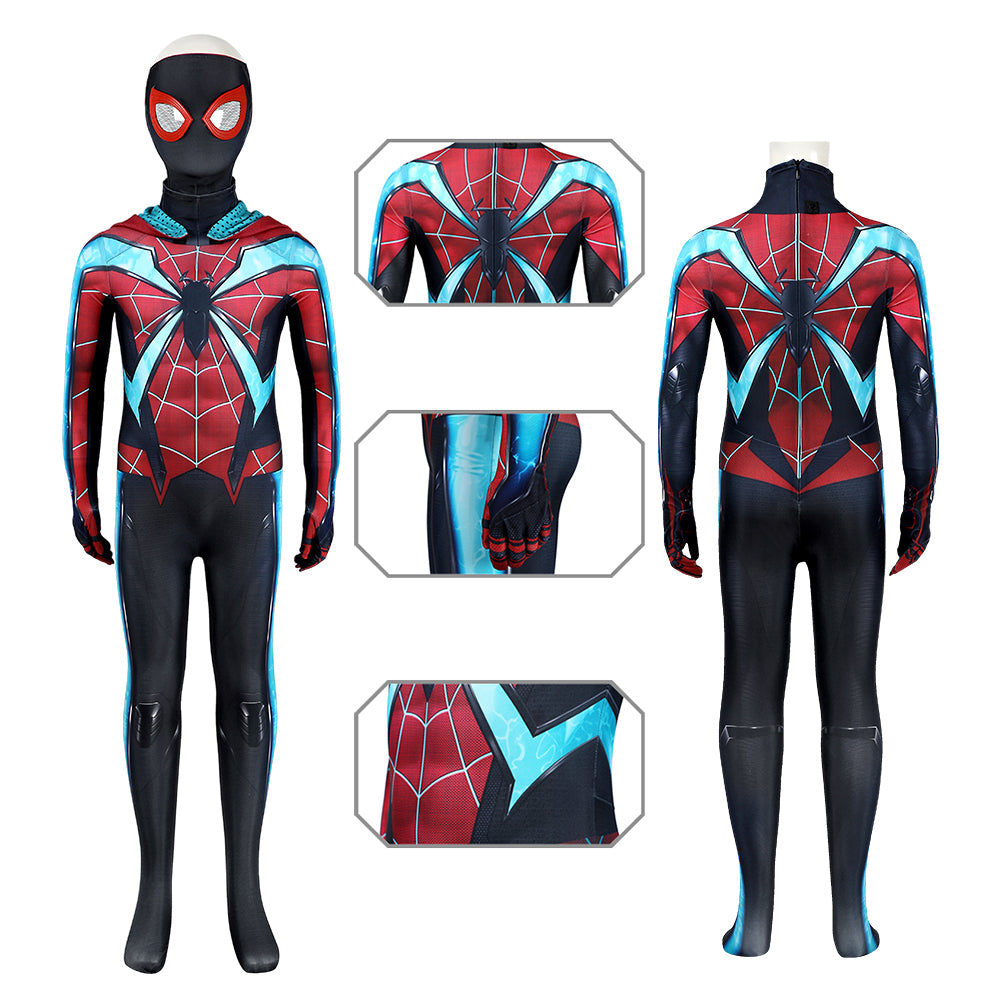 Miles Morales Evolved Cosplay Bodysuit Marvel’s Spider-Man 2 Costume For Kids
