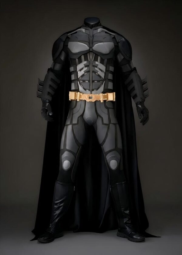 Superhero Bat Style Man Costume Bruce Wayne Suit Cosplay Top Level