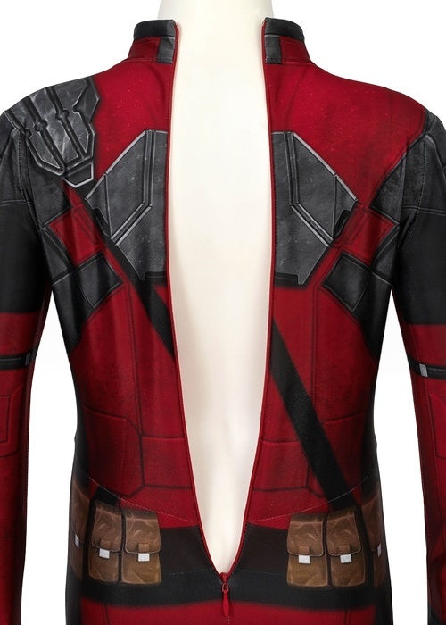 cc37140b45d2f37445d00f926cad3de06845f84c1f3e327bf9f0da8132372134.jpg Deadpool Costume Cosplay Jumpsuit Kids Size