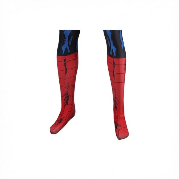 Spiderman Vintage Comic Book Suit Printed Cosplay Costume
