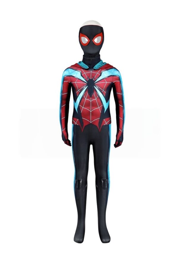 Miles Morales Evolved Cosplay Bodysuit Marvel’s Spider-Man 2 Costume For Kids