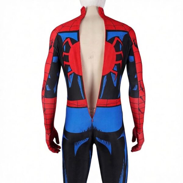 Spiderman Vintage Comic Book Suit Printed Cosplay Costume