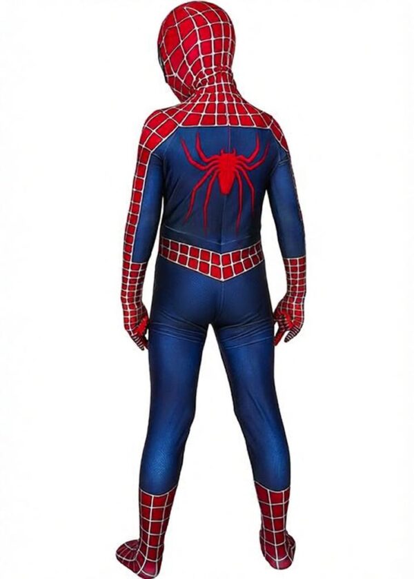 Spider Man 2 Costume Tobey Maguire Cosplay Jumpsuit Kids Size