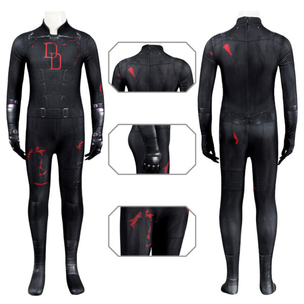 f8a8b8622d66ecd9d64821a8b2ed9f104e32601a0fe13ad450755b8fb52938d7.jpg Daredevil Cosplay Bodysuit Daredevil: Born Again Season 2 Costume For Kids