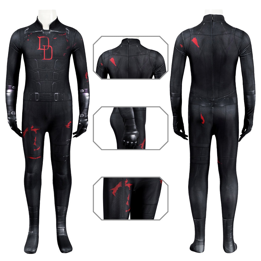 Daredevil Cosplay Bodysuit Daredevil: Born Again Season 2 Costume For Kids